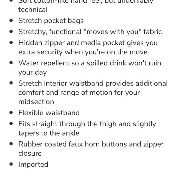 Vineyard Vines “ on the go” cotton blend pants Sz 32x32 - Picture 12 of 12